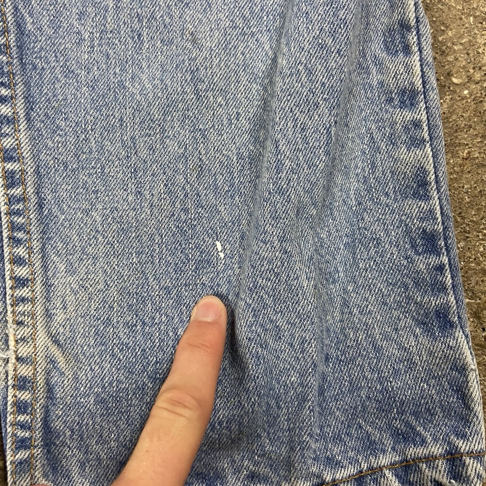 Vintage 90s Levi's 550 Jeans Size 33x32 Blue Denim Light Wash Relaxed Fit - Picture 6 of 13